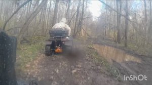 Покатушки по лесу на квадрике