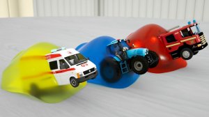 Мультяшки про машинки для детей и малышей - Игрушечные машинки трактор автобус грузовик для детей