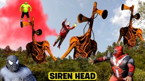 📢 СИРЕНОГОЛОВЫЙ 📢 - против СУПЕРГЕРОЕВ. Кто круче? SIREN HEAD или SUPERHEROES.