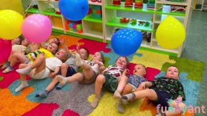 "Должны смеяться дети"  игры с воздушными шарами у самых маленьких Funny Ant Malahovka