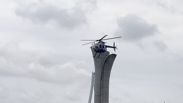 FLISHRC 500Size MD500E BLUE Реалистичный радиоуправляемый вертолёт