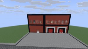 Строим пожарную часть Припять в Майнкрафт.