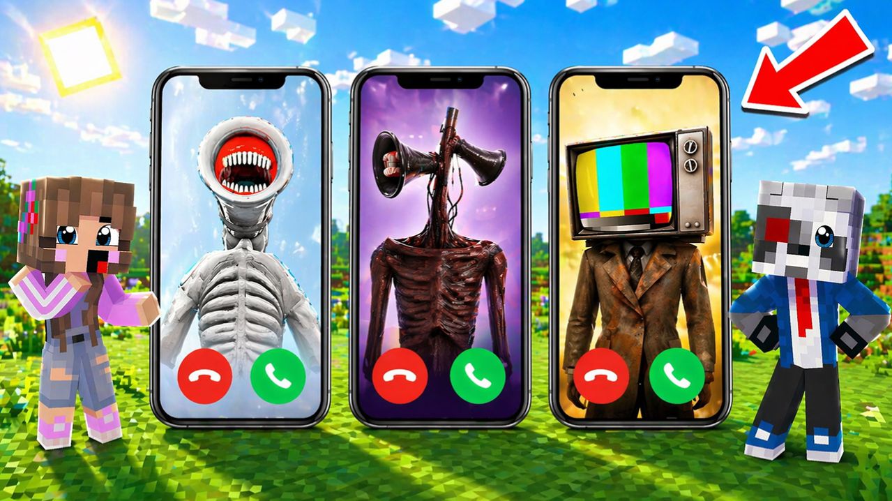 Выбери ПРАВИЛЬНЫЙ ТЕЛЕФОН СИРЕНОГОЛОВЫЙ ВЕЛИКАЯ МАТЬ МЕГАФОН ТЕЛЕВИЗОРОГОЛОВЫЙ в МАЙНКРАФТ