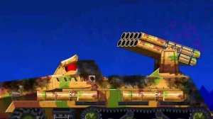 Tank Battle Mega Battle of Train Missile Launch tank and Kaput Groot Tank  Мультики про танки