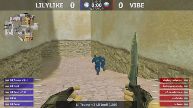 VIBE -vs- LILYLIKE | 2 карта | Шоу-Матч | @kn1feTV