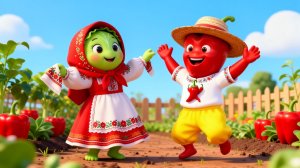 🌶️🥬ВЕСЁЛАЯ МУЛЬТИК‑ПЕСЕНКА ДЛЯ ДЕТЕЙ: ТАНЦЫ С ПЕРЧИКОМ И КАПУСТОЙ!👶🎶 Детские песенки