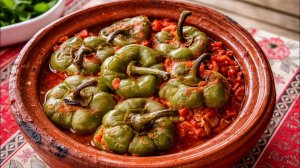 Запечённые болгарские перцы с вкуснейшей начинкой в помпейской печи