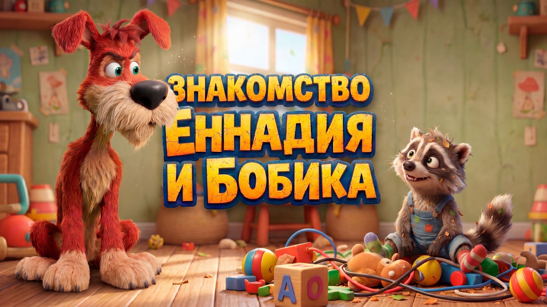 Знакомство Еннадия и Бобика!