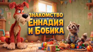 Знакомство Еннадия и Бобика!