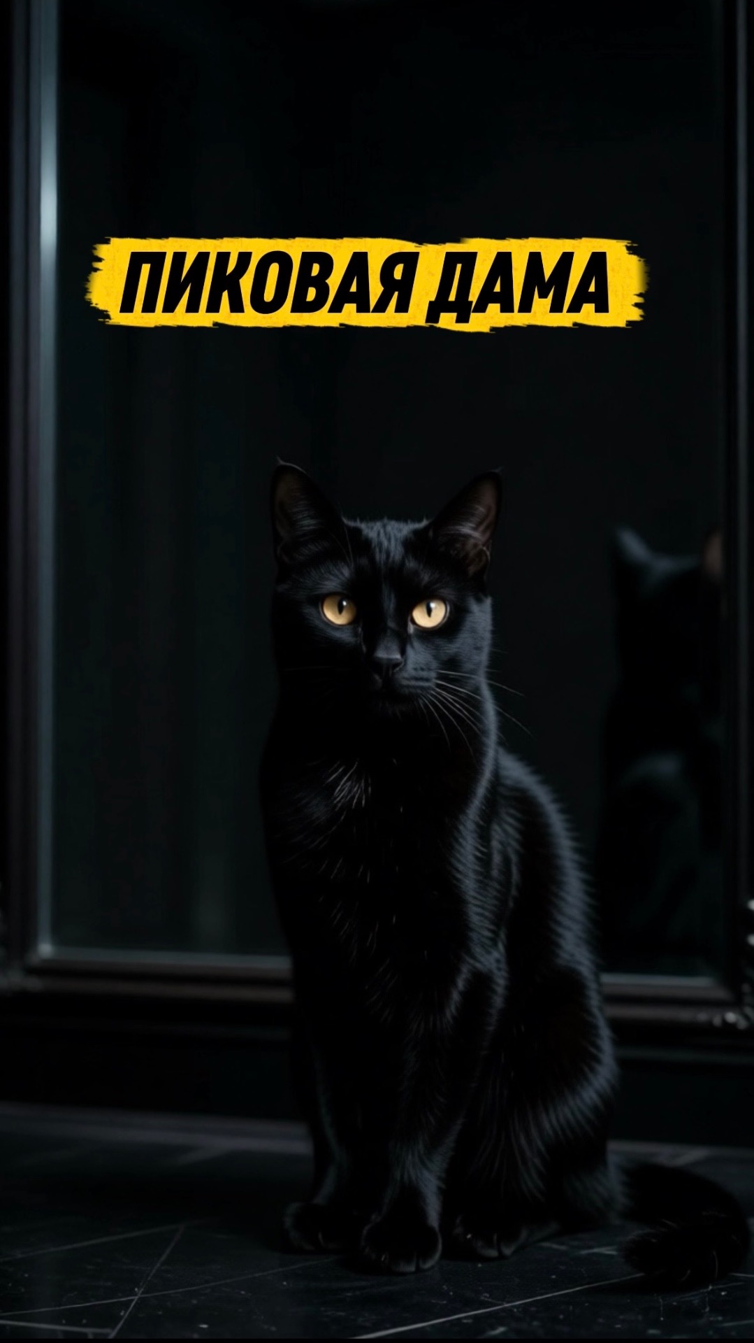 Я ВЫЗВАЛ ПИКОВУЮ ДАМУ 🙀 #кот #кошка #котики #животные #ужасы #страшно #пиковаядама