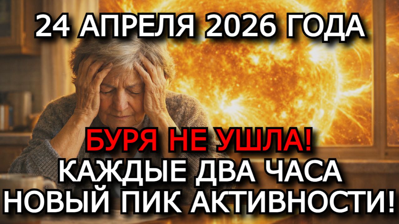 МАГНИТНЫЕ БУРИ 24 АПРЕЛЯ 2026 — ШТОРМ G2, K-ИНДЕКС 6–7, УТРОМ УДАР CME