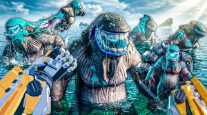 100 МАЛЕНЬКИХ КАЙДЗЮ VR ВОССТАЛИ ЧТОБЫ РАЗРУШИТЬ ГОРОД  - Kaiju Battle Simulator VR