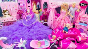 Играем в игрушки из мультика принцесса кукла Барби. Мультфильм для детей. ASMR АСМР