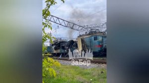 В Запорожье и Одессе ударами дронов-камикадзе были поражены локомотивы и железнодорожная инфраструк…