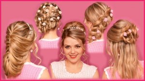 ТОП 5 Прически своими руками!  ПРИЧЕСКИ НА ВЫПУСКНОЙ И ПОСЛЕДНИЙ ЗВОНОК