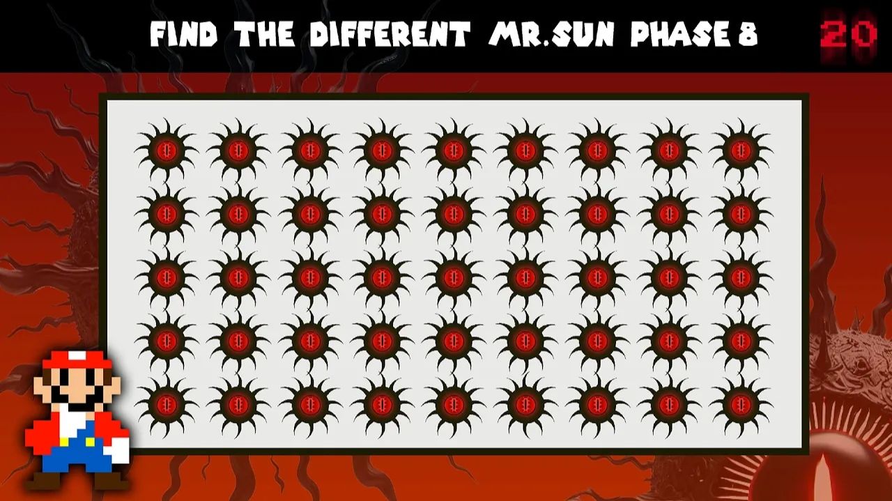  НАЙДИ ОТЛИЧИЯ ВО ВСЕХ ФАЗАХ МИСТЕРА СОЛНЦА  ТОЛЬКО НАСТОЯЩИЕ ФАНАТЫ SPRUNKI СПРАВЯТСЯ!