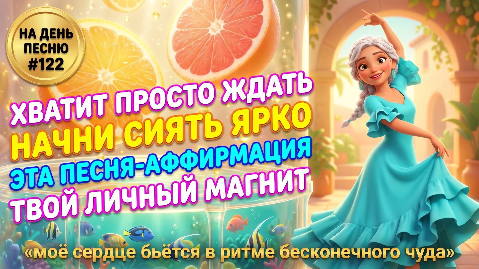 НА ДЕНЬ ПЕСНЮ #122 | ВОЛШЕБНАЯ ПЕСНЯ-АФФИРМАЦИЯ РАДОСТЬ 