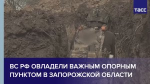 ВС РФ овладели важным опорным пунктом в Запорожской области