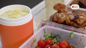 Картофель в сливках и куриные голени | Ланч-бокс /96