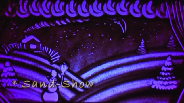 ✨ Christmas / New Year Sand Animation  Песочная шоу анимация на Новый Год  