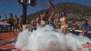 Купание в открытом море и зажигательная пенная дискотека на пиратской яхте , Аланья ,часть 4.