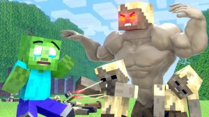 Школа монстров: БЕДНЫЙ МАЛЫШ ХЕРОБРИН: Зомби-апокалипсис. Майнкрафт Мультик