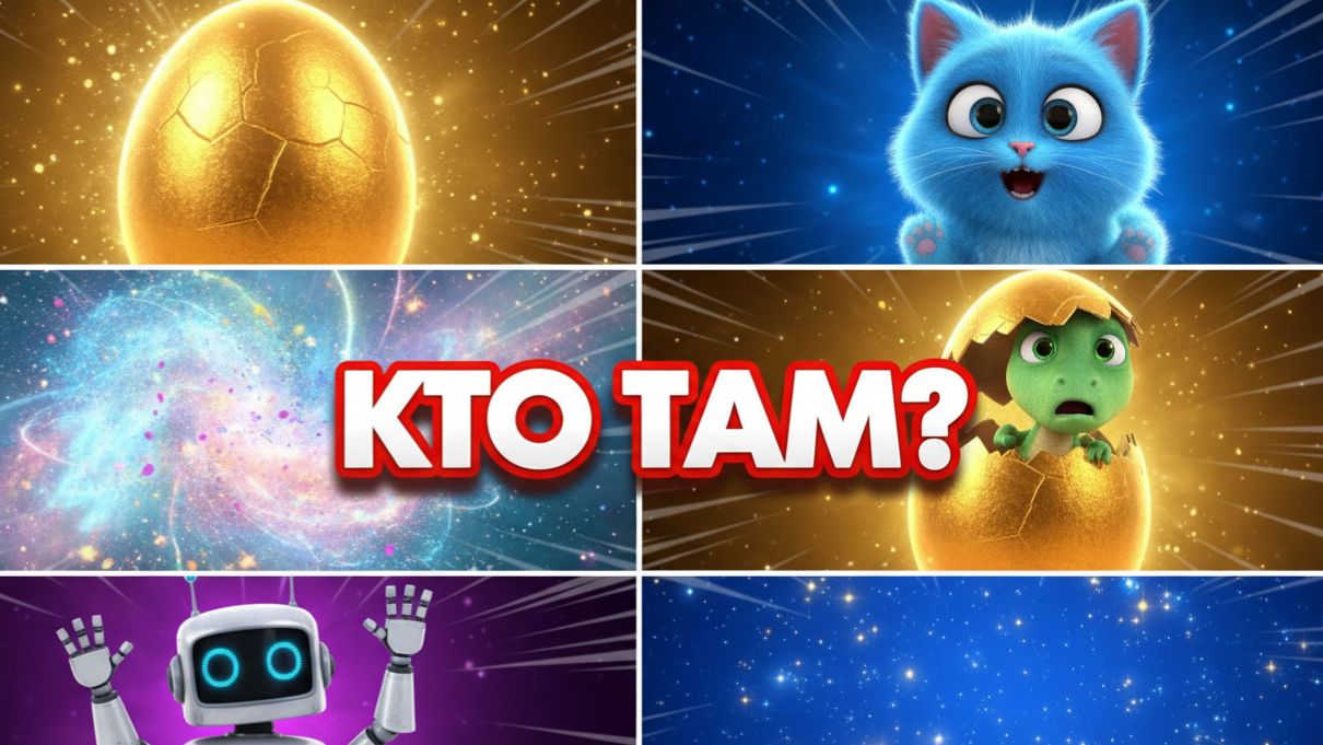 КТО В ЗОЛОТОМ ЯЙЦЕ? 🐣 Магические сюрпризы для детей | Кто там прячется?