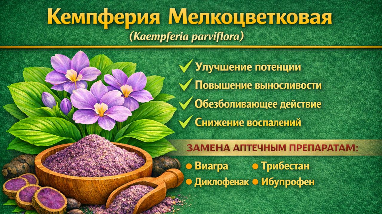 Кемпферия Мелкоцветковая (Kaempferia Parviflora)