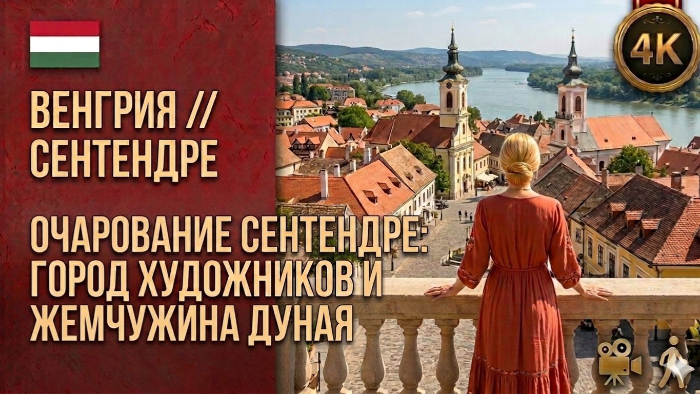 Венгрия // Сентендре // Город художников и жемчужина Дуная 4K