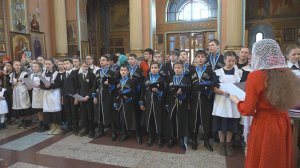 Детская пасхальная литургия состоялась в Кисловодске