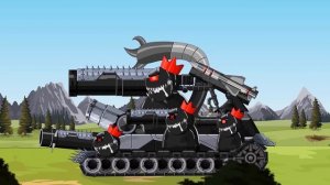 Battle for the northern lands  1S12 UHF 3-D Vs HKS   Cartoons about tank