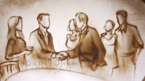 ✨ Песочная анимация "История любви"  Видеоролик нарисованный песком ❤️ Студия "Sand-Show" ✴