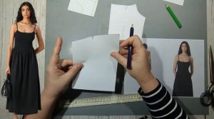 Моделирование. Как делать резинку в платье. Выкройка № 2043.