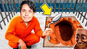 СБЕЖАЛ ИЗ ТЮРЬМЫ ИСПОЛЬЗУЯ ЛОЖКУ😱