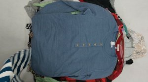 42318 Блузки трикотажные длинный рукав, 4пак, A3C, секонд (cream/extra) оптом