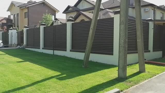 Забор жалюзи из ламелей Tokyo  в Ростове-на-Дону. DTKROSTOV.RU