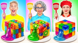 Кулинарный Челлендж Я против Бабушки  Потрясающие Рецепты с Едой