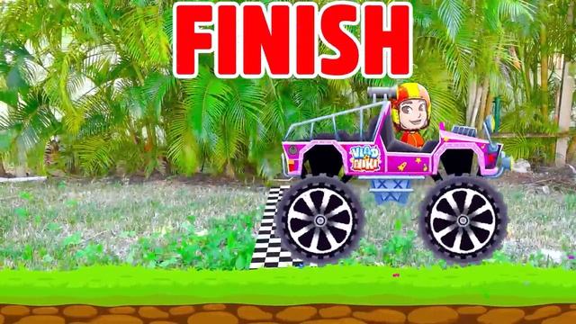 Влад и Ники превращают мамину машину и катаются на монстр-траках