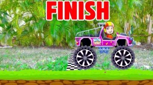 Влад и Ники превращают мамину машину и катаются на монстр-траках