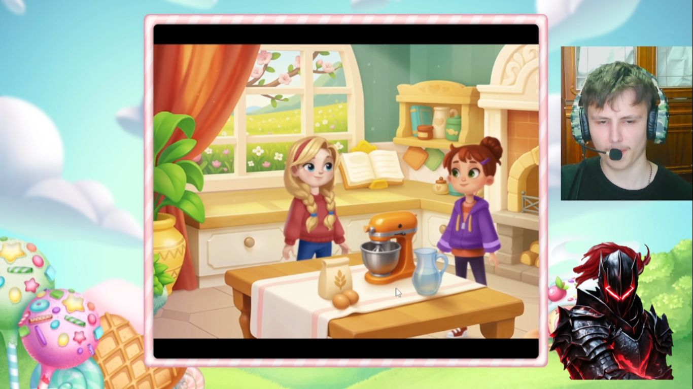 тёмный рыцарь прошёл 6 ур. в новый мине игре  в долине сладостей. 41 серия.