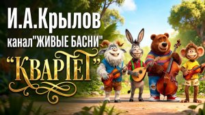 Басня "КВАРТЕТ" И.А. Крылов, Анимация для детей и взрослых | "Живые басни".