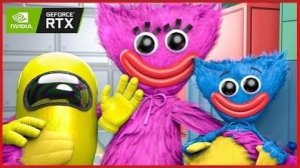 AMONG US 3D - МАЛЕНЬКИЙ ХАГГИ!   Among Us FNaF - Анимации на русском