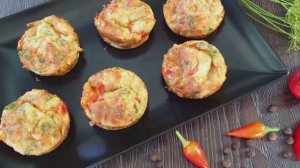 Сырные кексы из кабачков - вкуснее, чем маффины из кафе! 🧀🔥