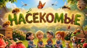 НАСЕКОМЫЕ ДЛЯ ДЕТЕЙ: кто прячется в траве? 🐝 Познавательный мультфильм для детей