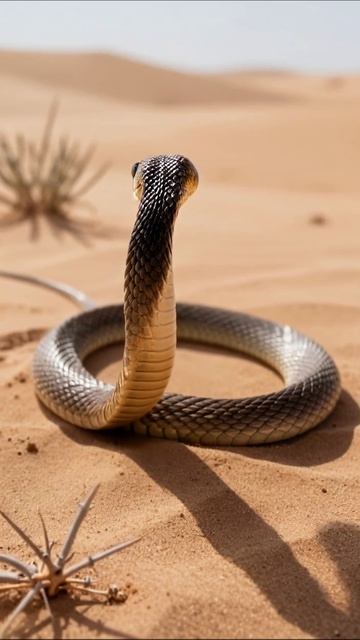 Змея в пустыне: красота природы #змея #природа #пустыня