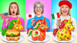 Кулинарный Челлендж # Еда из Разных Стран Мира от Candy DO