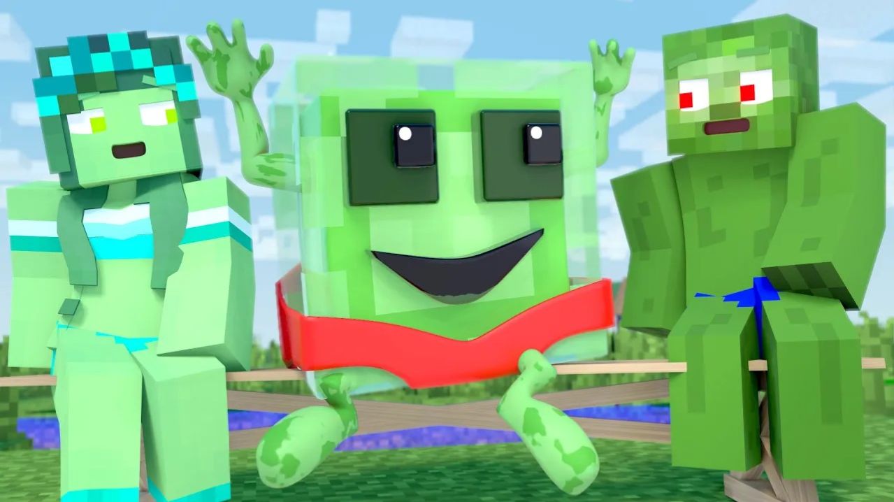 Школа монстров: Слизняк влюбился!!! Майнкрафт Мультик