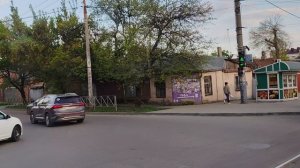 Вид из окна трамвая на "станичный" Краснодар,ул.Коммунарная от Центра города до ул.Северная.21.01.26