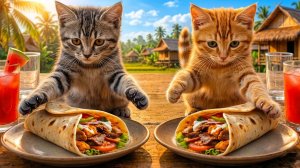 Мои Котята приготовили сегодня Шаурму