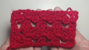 Красивый узор с пышными столбиками